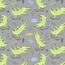 Printed Wincy Col. 122 Crocs Grey (Min: 10mtrs)